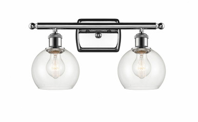 Athens 2 Light Bath Vanity 8.88 Inch Tall X 15.88 Inch Wide by Innovations - 516-2W-PC-G122-6