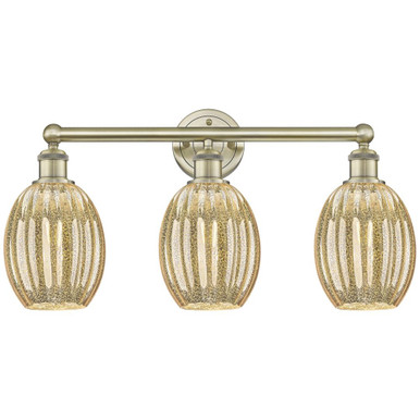Preston 3 Light Bulb Shade Bath Vanity 13 Inch X 24.25 Inch by Innovations - 616-3W-G459-6