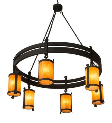 Beartooth 6 Light Chandelier 71 x 55 Inches Wide by Meyda Tiffany - 145571