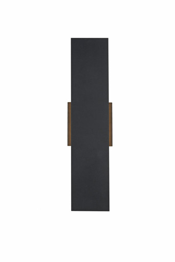 Waylen 17W 2 LED Outdoor Wall Sconce 18 Inch X 4.5 Inch Wide by Elegant - OD506W18BK