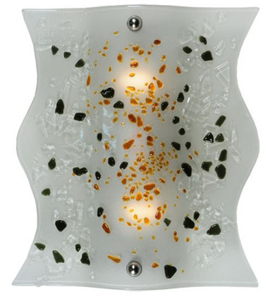 Metro Fusion Ice Age 2 Light Wall Sconce 13 x 11.5 Inches by Meyda Tiffany - 123091