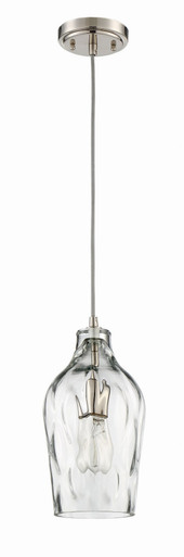 1 Light Small Pendant 13 Inch Tall by Craftmade - P725BNK1