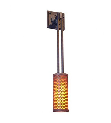 Perforated Cylinder 1 Light Wall Sconce 48 x 9 Inches by Meyda Tiffany - 116485