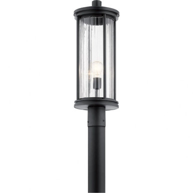 Barras 1 Light Outdoor Post Lantern 23.25 x 8.25 Inches by Kichler - 59025bk
