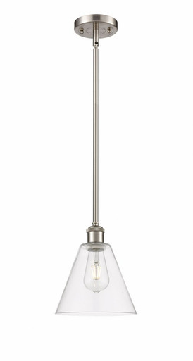 Berkshire Glass 1 Light Mini Pendant 10 Inch and 8 Inch Wide by Innovations - 516-1S-SN-GBC-82