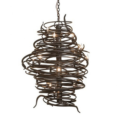 Cyclone 20 Light Chandelier 44 x 30 Inches Wide by Meyda Tiffany - 273436
