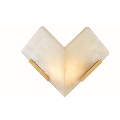 Geo 11W 1 LED Wall Sconce 10.75 Inch Tall and 13.25 Inch Wide by Corbett - 558-10-VB