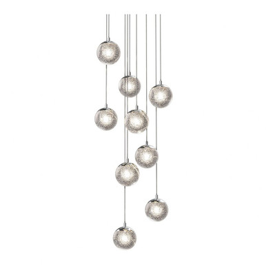 Champagne Bubbles 9 LED Pendant 4.5 Inch Tall and 14 Inch Wide by Sonneman - 2964.01