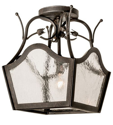 Terena 1 Light Semi Flush Mount 12 x 13.5 Inches by Meyda Tiffany - 122181