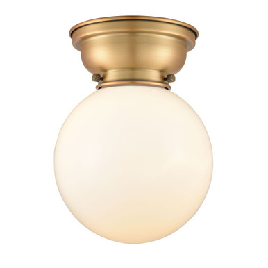 Beacon 100W 1 LED Flush Mount 10.63 Inch Tall X 8 Inch Wide by Innovations - 623-1F-G20-8-LED