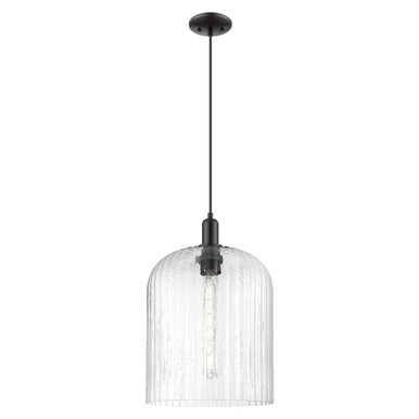 Bridal Veil 1 Light Cord hung Mini Pendant 18.33 X 12 by Innovations - 716-1P-BK-G559-12SDY