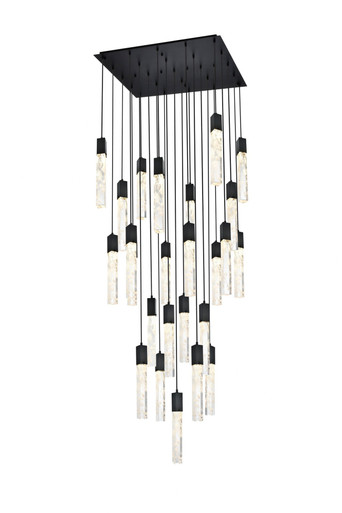 Aurora 6.5W 25 LED Chandelier 19 Inch Tall and 36 Inch Wide by Elegant - 2088G36