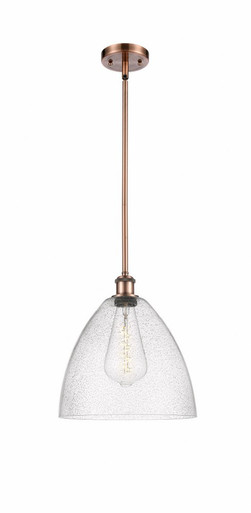 Bristol Glass 1 Light Medium Pendant 12.75 Inch Tall by Innovations - 516-1S-GBD-12