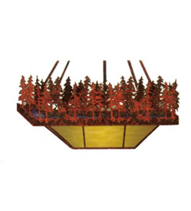 Pine Lake 4 Light Inverted Pendant 34 x 20 Inches by Meyda Tiffany - 50960