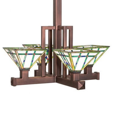 Prairie Wheat 4 Light Inverted Pendant 82 x 45 Inches by Meyda Tiffany - 264986