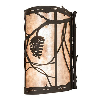 Whispering Pines Center 2 Light Wall Sconce 14.5 x 10 Inch by Meyda Tiffany - 250756
