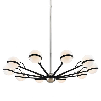 Ace 10 Light Large Chandelier 50 Inches Wide by 10.25 Inches High by Troy - F7166