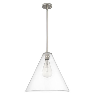 Crown Point 1 Light Stem Hung Pendant 16 Inch Wide by Innovations - 434-1S-16