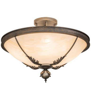 Hoja 4 Light Semi Flush Mount 21.25 x 30 Inches by Meyda Tiffany - 132431