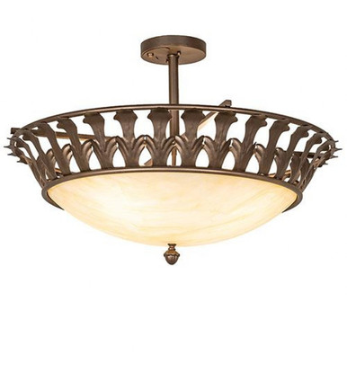 Hampton 4 Light Semi Flush Mount 20 x 30 Inches by Meyda Tiffany - 252764