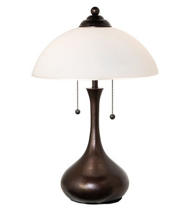 Metro Frosty Glass 2 Light Table Lamp 21 x 13 Inch by Meyda Tiffany - 267268