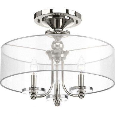 Marche 3 Light 18 Inch Wide Semi Flush Mount by Progress - P350029-104