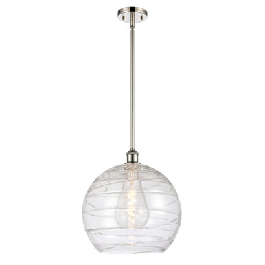Athens Deco Swirl 1 Light Stem Hung Mini Pendant 14.63X13.75 by Innovations - 516-1S-G1213-14