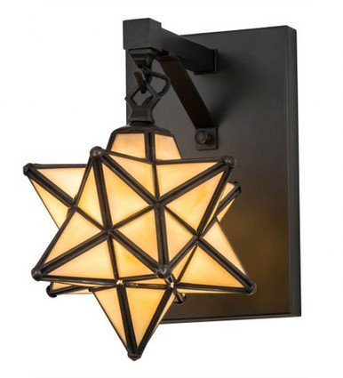 Moravian Star 1 Light Wall Sconce 12 x 8 Inches by Meyda Tiffany - 180438