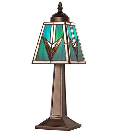 Valencia Mission 1 Light Mini Table Lamp 15 x 7 Inch by Meyda Tiffany - 262777