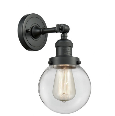 Franklin Restoration 1 Light Beacon Wall Sconce by Innovations - 203-BK-G202-6