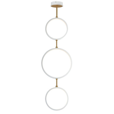 Hoopla 14W 3 LED Chandelier 49 Inch Tall and 15.75 Inch Wide by ET2 - E24321