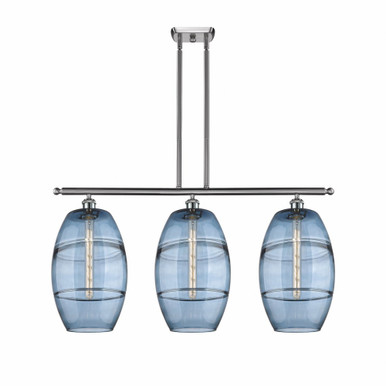 Vaz 3 Light Stem Hung Island Pendant 19 Inch Tall by Innovations - 516-3I-G557-10