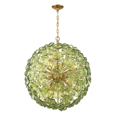 Esme 12 Light Chandelier 30 Inch Tall and 28 Inch Wide by Crystorama - ESM-4009