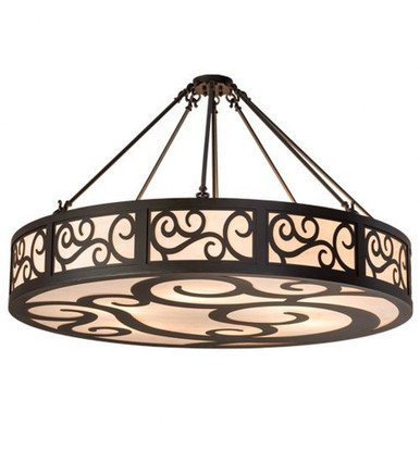 Dean 6 Light Semi Flush Mount 30 x 48 Inches by Meyda Tiffany - 198526