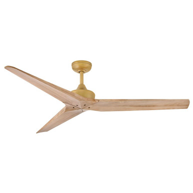 Chisel 3 Blade Ceiling Fan 12 Inch Tall and 60 Inch Wide by Hinkley - 903760FHB-NDD