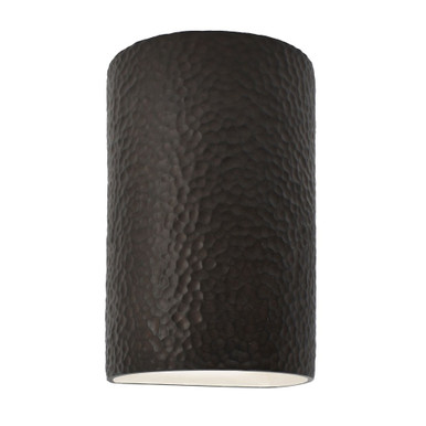 Ambiance Small ADA Cylinder Closed Top Outdoor Wall Mount by Justice Design - CER-5940W