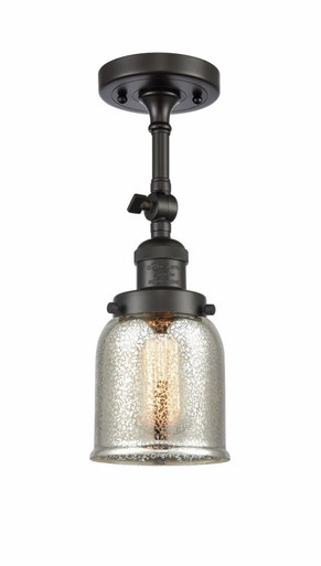 Bell 1 Light Adjustable Semi Flush Mount 14.5 X 5 Inch Wide by Innovations - 201F-OB-G58