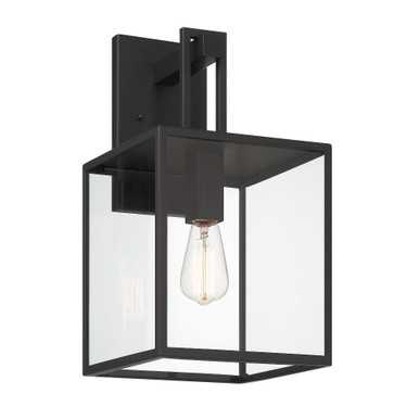 Preston 1 Light Outdoor Wall Lantern 18.75 Inch Tall by Designers Fountain - D297M-9EW-MB