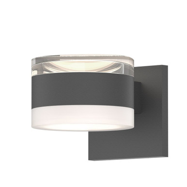REALS 2 LED Clear Cylinder and White Cylinder Lens Wall Sconce by Sonneman - 7302FHFW