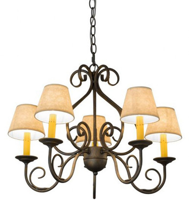 Jenna 5 Light Chandelier 21 Inches Tall and 22 Inches Wide by Meyda Tiffany - 183696