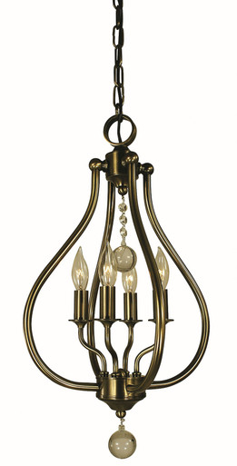 Dewdrop Four Light Medium Pendant by Framburg - 4444 AB