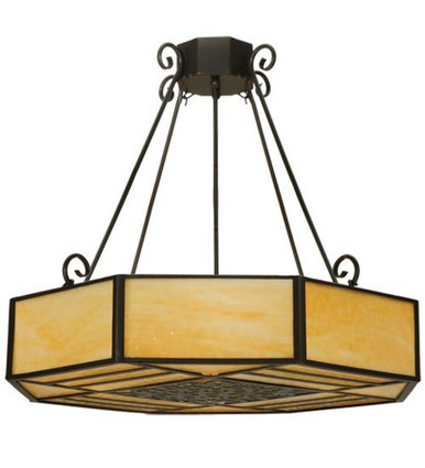 Lakeside 4 Light Semi Flush Mount 30 x 32.25 Inches by Meyda Tiffany - 123526