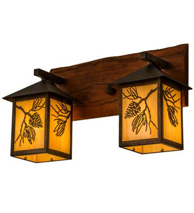 Balsam Pine 2 Light Wall Sconce 12 x 20 Inches by Meyda Tiffany - 158775