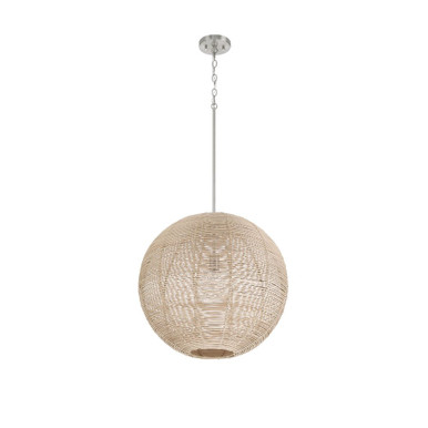 Berkeley 1 Light Pendant 20.25 Inch Tall and 22 Inch Wide by Hunter Fans - 48087