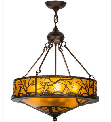 Branches 4 Light Inverted Pendant 27 x 20 Inches by Meyda Tiffany - 154443