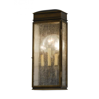 Whitaker 3 Light Outdoor Candle Style Wall Lantern by Generation - OL7402ASTB