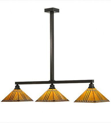Prairie Corn 3 Light Island Pendant 48.5 x 13 Inches by Meyda Tiffany - 65851