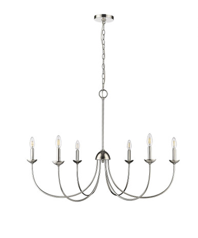 Huxley 6 Light Chandelier 27.75 Inch Tall and 29 Inch Wide by Millennium - 12406