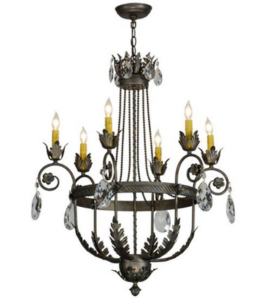 Antonia 6 Light Chandelier 35.5 x 26 Inch by Meyda Tiffany - 152252