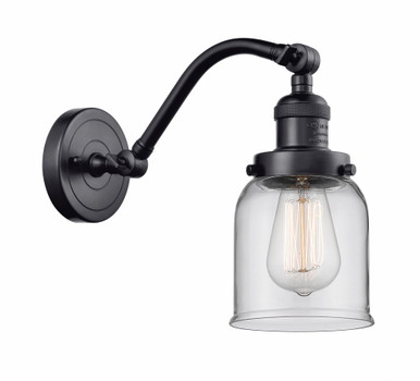 Bell 1 Light Adjustable Wall Sconce 11.5 Inch X 5 Inch Wide by Innovations - 515-1W-BK-G52